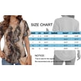 thumbnail image 4 of MOSHU Deep V Neck Womens Tops Curved Hem Shirts for Women Fashion Trendy Blouses Casual Loose Fit Tees Tops, 4 of 8