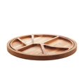thumbnail image 4 of Plat de Service en Bois Collection Teca avec 6 Séparateurs 33x2cm, 4 of 6