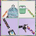 thumbnail image 4 of Funmemoir 4pcs Halloween Wristlet Lanyard, Halloween Keychain Wristlet Strap Ghost Key Wrist Lanyard Spooky Key Chain Holder for Orange Purple Green Black Halloween Happy Boo Day Birthday Baby Shower, 4 of 6