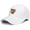 White, variant on United States 250th Anniversary Grey Baseball Hat Featuring Printed Patriotic Theme with Adjustable Strap for Outdoor Adventures