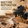 Sand Removing Tools Portable Sand Blaster Kit Pneumatic Tool with Steel Nozzle Black for ...