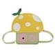 thumbnail image 1 of EeaseMX bolso para niños con forma de hongo, monedero de dibujos animados, moderno monedero de hombro para niños (amarillo), 1 of 7