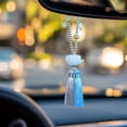 thumbnail image 4 of shyuyusa Minimalist Streamlined Vehicle Hanging Ornament, Lightweight Suspended Interior Pendant, Smooth Textured Decor for Rearview Mirror Matching, 4 of 6