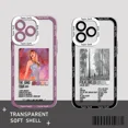 thumbnail image 5 of Funda para teléfono con póster de cantante de moda para iPhone 16, 15, 14, 13, 12, 11, Mini Pro Max, X, XR, 7, 8 Plus, transparente, SS, Swifts, 5 of 5