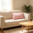 thumbnail image 6 of Throw Pillow Pink Gingham Scalloped Plaid with Removable Cover Square or Lumbar Size for Sofa Bed Couch, 6 of 6