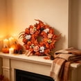 thumbnail image 2 of Aurorax Fall Wreaths for Front Door 22 inch,Thanksgiving Fall Wreath Decorations with Artificial Rose Sunflower Pumpkin Large Farmhouse Thanksgiving Harvest Decor for Outside Indoor Window, 2 of 6