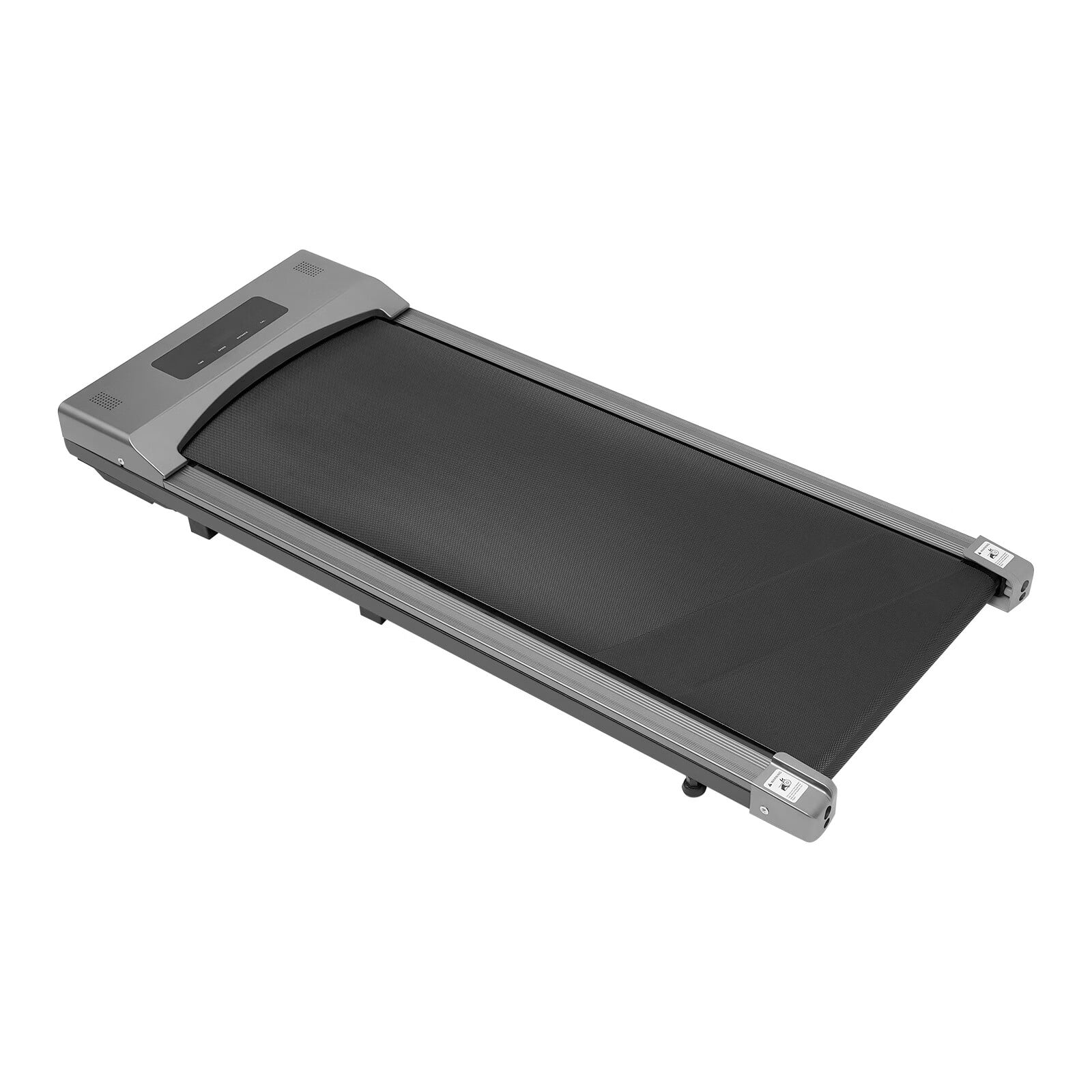 Aiqidi LED Electric Treadmill, Under Desk Walking Pad Walking Jogging Running Fitness Machine w/Remote, Installation-Free, Gray