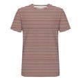 thumbnail image 5 of Awdenio Mens T-shirt Striped New Fashion Casual T-shirt Print Sports Short Sleeve Round-Neck Blouses Shirts Durable, Stretch & Stylish,Size M-4XL, 5 of 5
