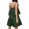 thumbnail image 4 of STARVNC Women Spaghetti Strap Pleated Sleeveless Mid-Waisted Shorts Jumpsuit, 4 of 7