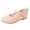 Pink, variant on Girls Single Shoes Kids Open Toe Ankle Strap Dress Shoes Wedding Party Sandals For Toddler Kids Princess Shoes Girls Princess Sandals Size 2