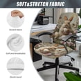 thumbnail image 6 of Renewold Office Chair Cover Executive Computer Chair Slipcover Stain Resistant High Back Chair Protector for Easter Home Decor Universal Fits, Retro Easter Bunny Egg Floral, L, 6 of 7