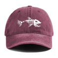 thumbnail image 4 of Gorra de béisbol de espina de pescado, sombreros desgastados de verano para papá, gorras de hueso de pescado con esqueleto de pesca al aire libre para hombres, MZ-496, 4 of 4