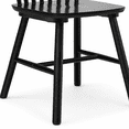 thumbnail image 6 of Fancrou Farmhouse Windsor Dining Chairs Set of 4, Spindle Back Wood Chairs for Kitchen and Living Room, Country Style Restaurant Seating, Black, 6 of 11