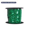 thumbnail image 2 of Uxcell 100 Yards x 0.24 Inch Flat Sequin Strip Laser Sequins Fabric Paillette Spangle Sequins Trim Bling Green, 2 of 5