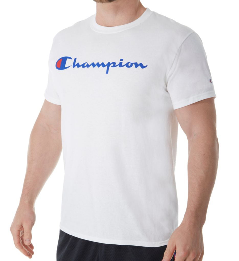 Hanes - Champion Men Graphic Jersey Tee - Script GT280 - Walmart.com ...