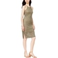 thumbnail image 1 of bar III Robe Moulante Burnout pour Femmes, Verte, Grande, 1 of 2