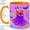 Orange, variant on Neon Ghost Bow Accent Mug, 11oz Ceramic Coffee Cup for Halloween