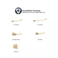 thumbnail image 5 of KOHLER Cursiva 24 in. Towel Bar in Vibrant Brushed Moderne Brass, 5 of 5