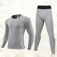 thumbnail image 4 of YunPes Boys Compression Set Long Sleeve Cool Dry Shirts & Stretchy Leggings Workout Gym Base Layer Athletic Clothing Set 2 Piece Outfits, 4 of 8