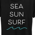 thumbnail image 3 of Instant Message - Sea Sun Surf - Women's Short Sleeve Graphic T-Shirt, 3 of 6