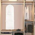 thumbnail image 4 of Garment Bag for Long Wedding Dresses - Foldable, Transparent/Non-woven, for Closet Storage/Travel, 180x65x15cm, 4 of 5