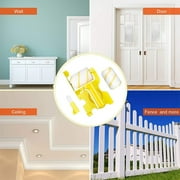 Kezqiaxn Paint Edger Roller Brush, Multifunctional Hand-Helds Cleancut Paint Edger Roller Brush Portable Tool, Rexroth Pole Mountables Paint Edger with Roller and Brush for Room Wall Ceiling Painting