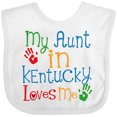 thumbnail image 3 of Inktastic My Aunt in Kentucky Loves Me Boys or Girls Baby Bib, 3 of 4