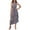 Floral Coffee Blue, variant on Women's Summer Floral Sundress Casual One Shoulder Tiered Ruffle Flowy Midi Beach Boho Dresses