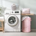thumbnail image 4 of Mainstays Pop-Up Spiral Polyester Laundry Hamper, Pink, Adult, 4 of 10