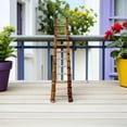 thumbnail image 1 of BEADCEST 1PC Miniature Step Ladder Light Brown for Decorative Garden Use, 1 of 8