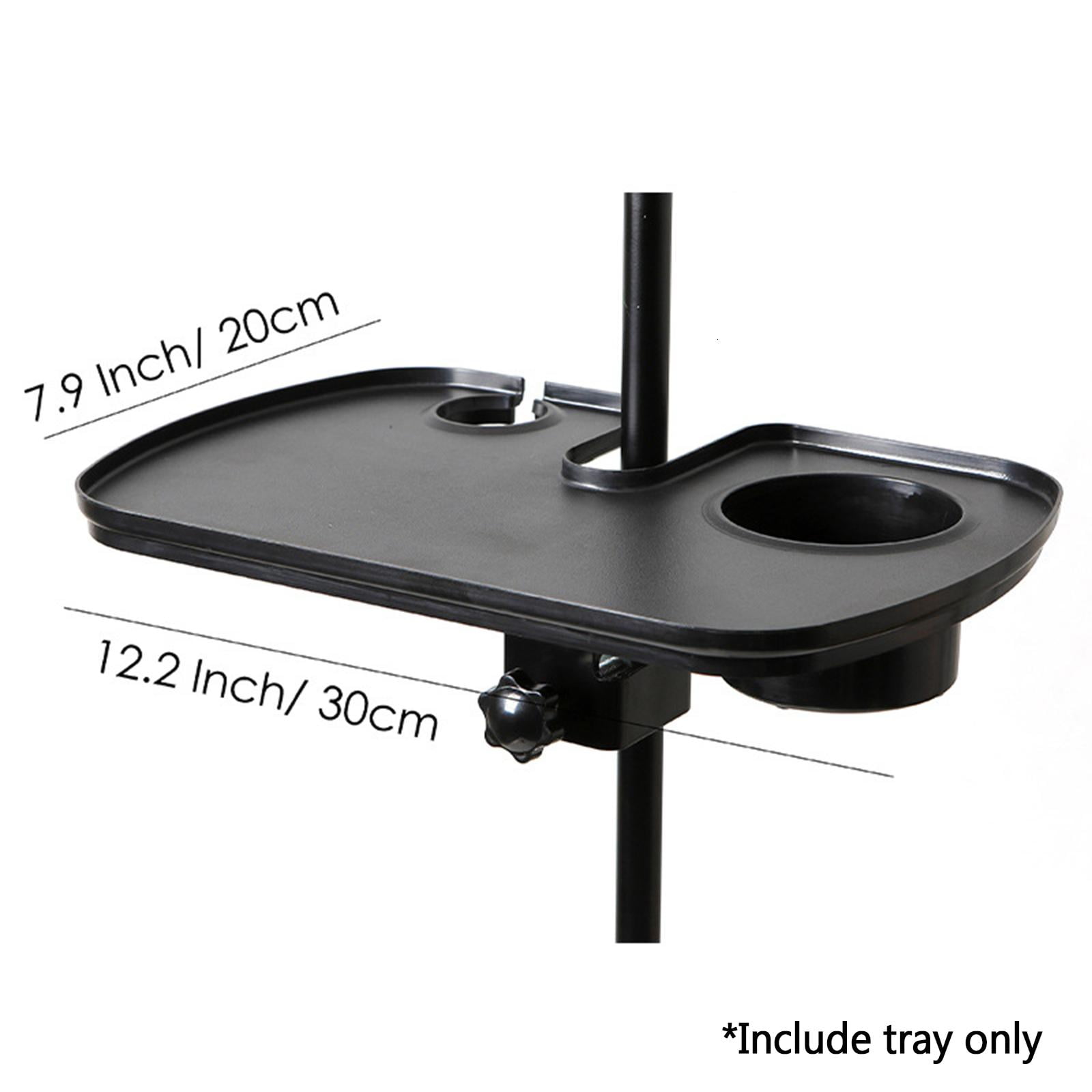 SDFGTstore Plastic Microphone Stand Tray Stage Concert Performance Vocal Guitar Accessory with Drink Holder Microphone Holder