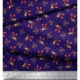 thumbnail image 2 of Soimoi Poly Georgette Fabric Dot,Monkey & Bear Cartoon Decor Fabric Printed Yard 42 Inch Wide, 2 of 3