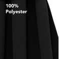 thumbnail image 4 of ZOPZO Blackout Door Curtain for Sidelights, 1 Panel, Black, 12W x 72L Inch, Thermal Insulated Privacy with Dual Rod Pockets & Adjustable Tieback, 4 of 8