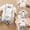White, variant on Infant Boys Gentleman Romper Newborn Long Sleeve Formal Tuxedo Suit Bodysuit with Bowtie Dress Clothes for Photography