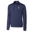 thumbnail image 2 of Men's Cutter & Buck  Navy Springfield Cardinals Big & Tall Stealth Heathered Quarter-Zip Pullover Top, 2 of 3