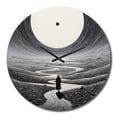 thumbnail image 4 of Designart "Mirage in the Desert III IV" Landscapes Oversized Wall Clock, 4 of 5