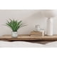 thumbnail image 3 of planta artificial decorativa con maceta gris de cemento, 3 of 4