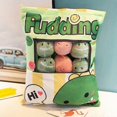 thumbnail image 2 of Cute Snack Pillow Stuffed Animal Toys Pudding Decorative Removable Creative Toy Gifts for Teens Girls Kids (Yellow Cat8pcs), 2 of 5