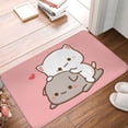thumbnail image 2 of Mochi Cat Peach And Goma-felpudo para puerta delantera, Felpudo de entrada para interior, cocina, baño, dormitorio, sala de estar Fivean unisex, 2 of 2
