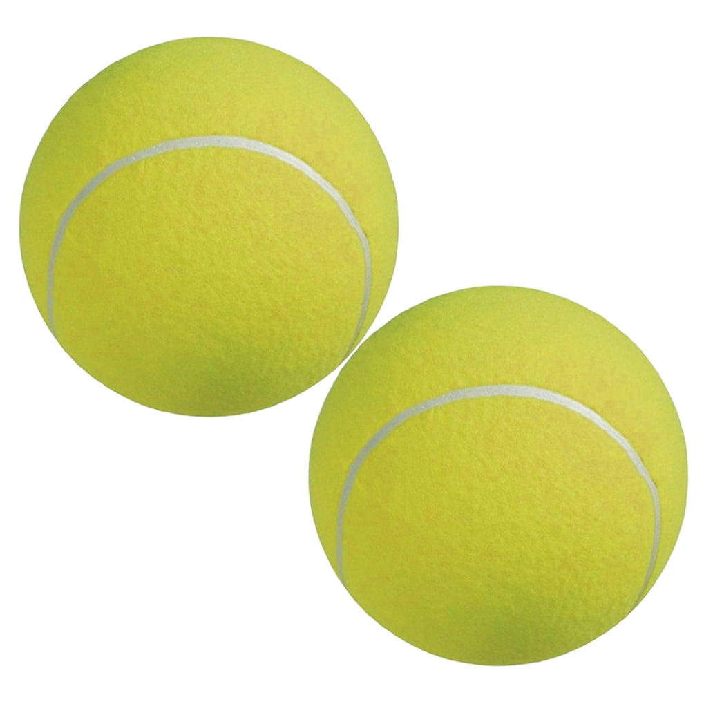 UPKOCH Tennis Practice Balls Rubber 2Pcs