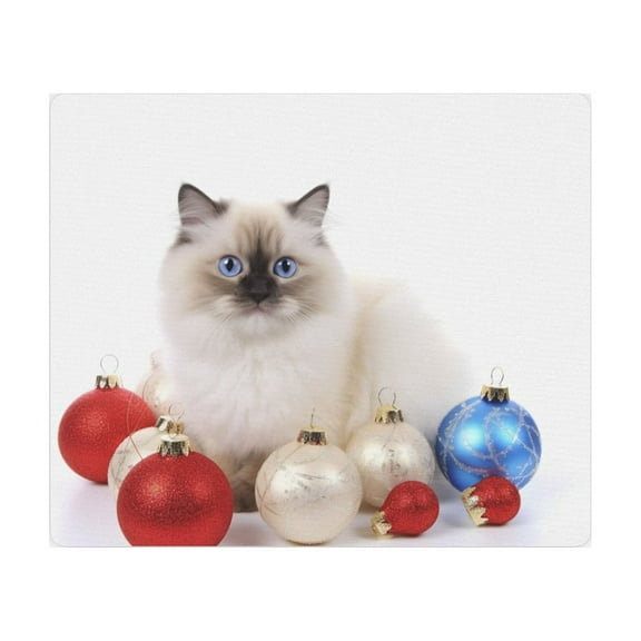 DistinctInk Mouse Pad - 1/4" Foam Rubber - Birman Cat