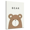 thumbnail image 3 of destyer Cartoon Cute Bear Animals with Letters Simple Style A3 Canvas Art Printed Oil Paintings Posters Pictures, 3 of 7