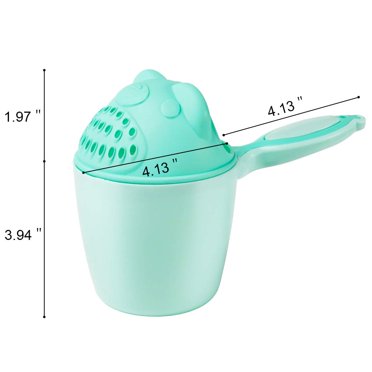 Baby Rinse Cup - Hippo Shampoo Jug, Easy Uses Bath Pourer | Eye Shield Rinser For Babies Hair Washing, Bathing Water Scoop For Kids Shower, Splash- Head Washer, Bath Tool For Daily