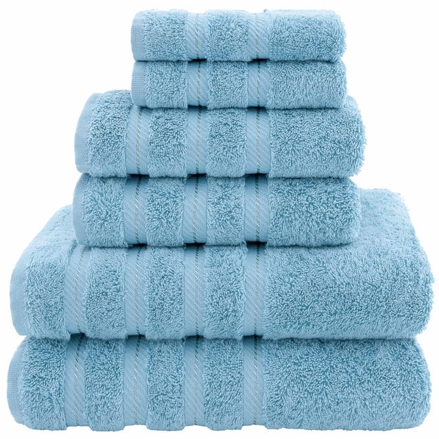 6 Piece Coolwater Textured Bath Towel Set Machine Washable Cotton Washcloths 6 Piece Coolwater Textured Bath Towel Set Machine Washable Cotton Washcloths