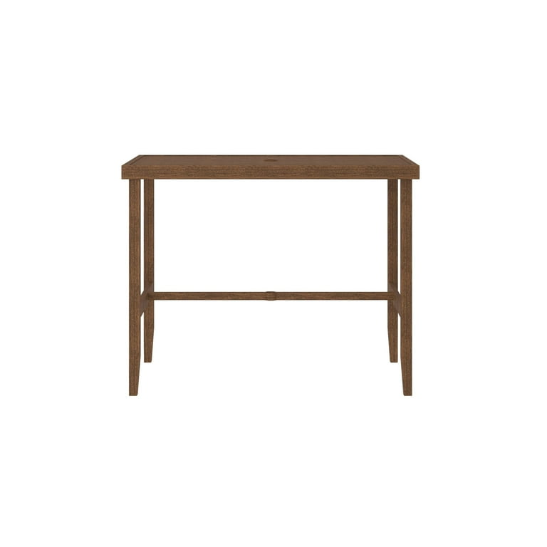 COSCO Outdoor Living Patio Bar Table Steel Brown Walmart