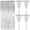 Silver, variant on Silver Metallic Tinsel Fringe Curtain Decor for Parties and Celebrations Plastic