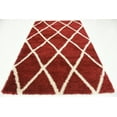 thumbnail image 2 of Unique Loom Opulence Trellis Shag Geometric Area Rug or Runner, 2 of 7