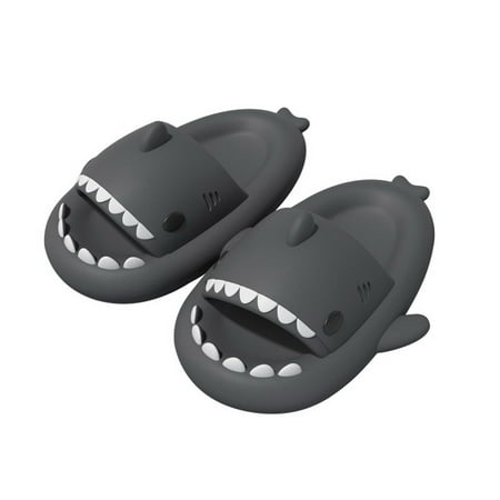 

Cartoon Shark Slippers for Adult Women Men Summer Cute Animal Shower Sandal Funny Couples Non-Slip House Shoes Summer Beach Slippers Indoor & Outdoor
