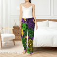 thumbnail image 6 of Lsque Mardi Gras7 Print Women's Pajama Pants, Lounge Pant - Comfortable Home Wear,Elastic Waistband, Stylish Design-Small, 6 of 9