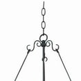 thumbnail image 2 of Saltoro Sherpi 6 Bulb Metal Wagon Wheel Candle Chandelier with Scrollwork Details, Black, 2 of 5
